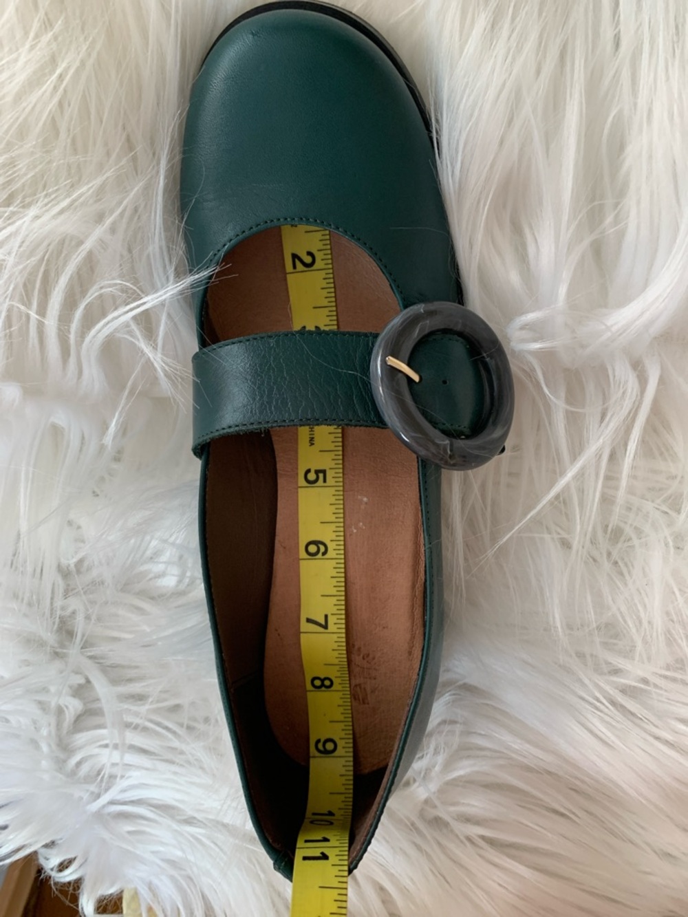 DNA footwear “Mary Jane” deep green leather block heel shoes Size 39 VVGUC - Picture 15 of 16